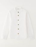 Camicia manica lunga lino I Do - bianco - 0