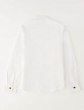 Camicia manica lunga lino I Do - bianco - 2