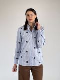 Camicia manica lunga Iblues - azzurro beige - 0