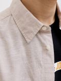 Camicia manica lunga lino Jack & Jones - beige - 1