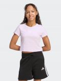T-shirt manica corta sportiva Adidas - lavanda - 0