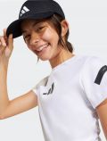 T-shirt manica corta sportiva Adidas - white - 1