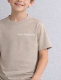 T-shirt manica corta sportiva Newbalance - beige - 1