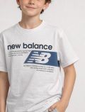 T-shirt manica corta sportiva Newbalance - bianco - 1