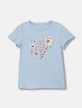 T-shirt manica corta Guess - azzurro - 0
