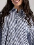 Camicia manica lunga Pennyblack - blu bianco - 1