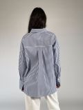 Camicia manica lunga Pennyblack - blu bianco - 3