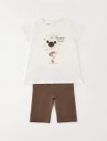 Completo maglia e pantalone corto I Do - marrone - 0