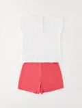 Completo maglia e pantalone corto I Do - bianco fragola - 2