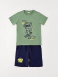 Completo maglia e pantalone corto I Do - verde salvia - 0
