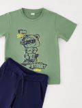 Completo maglia e pantalone corto I Do - verde salvia - 1