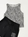 Completo canotta e pantalone corto I Do - grigio nero - 1