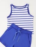 Completo canotta e pantalone corto I Do - bianco blu - 1