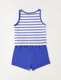 Completo canotta e pantalone corto I Do - bianco blu - 2