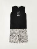Completo canotta e pantalone corto I Do - nero - 0