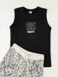 Completo canotta e pantalone corto I Do - nero - 1