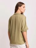 Camicia manica corta Kocca - verde sabbia - 3