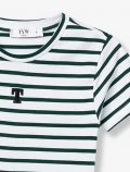 T-shirt manica corta Tiffosi - verde bianco - 1
