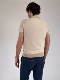 Polo manica corta Blu Homme - sabbia - 3