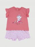 Completo maglia e pantalone corto Chicco - rosa - 0