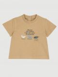 T-shirt manica corta Chicco - nocciola - 0