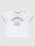 T-shirt manica corta Chicco - bianco - 0