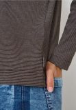 Maglia manica lunga girocollo curvy - brown - 1