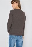Maglia manica lunga girocollo curvy - brown - 4