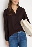 Camicia manica lunga curvy. patta dec... - brown - 2
