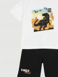 Completo maglia e pantalone corto Chicco - bianco - 1