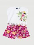 Completo maglia e pantalone corto Chicco - bianco - 0