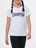 T-shirt manica corta sportiva Champion - bianco - 0