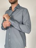 Camicia manica lunga Xacus - fantasia blue - 1