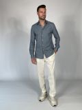 Camicia manica lunga Xacus - fantasia blue - 2