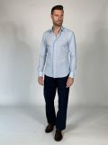 Camicia manica lunga Xacus - bianco azzurro - 2