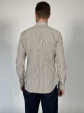 Camicia manica lunga Xacus - bianco marrone - 3