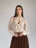 Camicia manica lunga Sandro Ferrone - ecru - 5