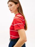 T-shirt manica corta Tommy Hilfiger - rosso bianco - 1