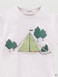 T-shirt manica corta sportiva Melby - bianco - 1