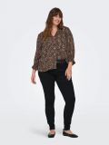 Camicia con scollo a v. chiusura con ... - leopardo - 2