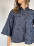 Camicia manica lunga Emme - navy - 1