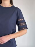 T-shirt manica corta Emme - blu navy - 1