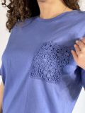 T-shirt manica corta Emme - lilla - 1