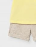 Completo maglia e pantalone corto Newborn - giallo moro - 2