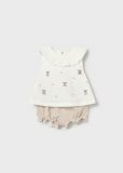 Completo 2 pezzi Newborn - grano - 0