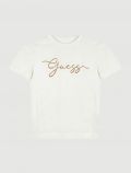T-shirt manica corta sportiva Guess - bianco - 1