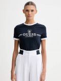 T-shirt manica corta sportiva Guess - oceano - 0