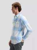 Camicia manica lunga casual Lee - bianco azzurro - 2