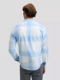 Camicia manica lunga casual Lee - bianco azzurro - 4