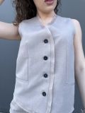 Gilet Annarita N - pietra - 1